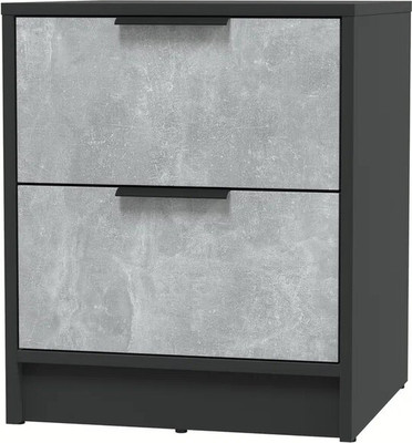 Прикроватная тумба Интерлиния Концепт КТ-ТК1-57 (бетон/антрацит)