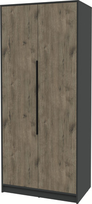 Шкаф Interline Концепт КТ-Ш2 (дуб веллингтон/антрацит)
