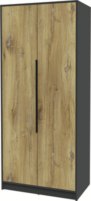 Шкаф Interline Концепт КТ-Ш2 (дуб нокс/антрацит)