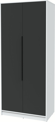 Шкаф Interline Концепт КТ-Ш2 (антрацит/белый платинум)