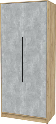 Шкаф Interline Концепт КТ-Ш2 (белый платинум/дуб золотой)