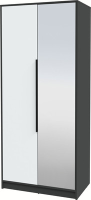Шкаф Интерлиния Концепт КТ-Ш2з (белый платинум/антрацит)