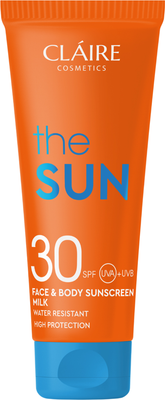 Молочко солнцезащитное Claire The Sun Увлажняющее водостойкое SPF 30 (200мл)