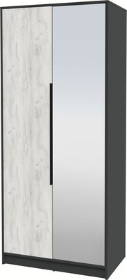 Шкаф Интерлиния Концепт КТ-Ш2з (дуб белый/антрацит)