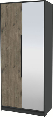 Шкаф Интерлиния Концепт КТ-Ш2з (дуб веллингтон/антрацит)