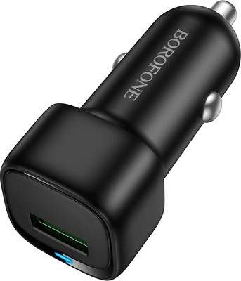 Адаптер питания автомобильный Borofone BZ34 (черный)