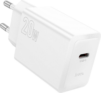 Адаптер питания сетевой Hoco N68 (белый)