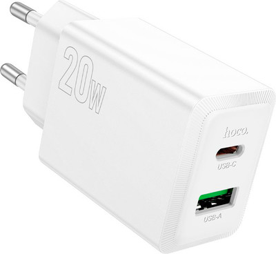 Адаптер питания сетевой Hoco N69 (белый)