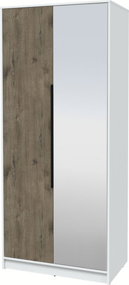 Шкаф Интерлиния Концепт КТ-Ш2з (дуб веллингтон/белый платинум)