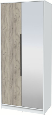 Шкаф Интерлиния Концепт КТ-Ш2з (дуб серый/белый платинум)