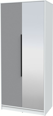 Шкаф Интерлиния Концепт КТ-Ш2з (серебро/белый платинум)