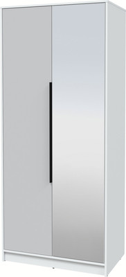 Шкаф Интерлиния Концепт КТ-Ш2з (серый/белый платинум)