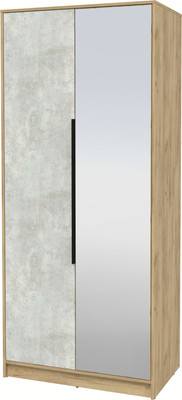 Шкаф Интерлиния Концепт КТ-Ш2з (бетон лайт/дуб золотой)