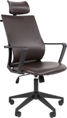 Кресло офисное Chairman 545 (экокожа, коричневый)