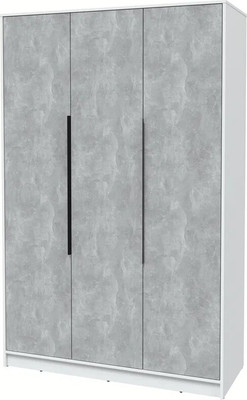 Шкаф Interline Концепт КТ-Ш3 (бетон/белый платинум)