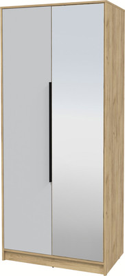 Шкаф Интерлиния Концепт КТ-Ш2з (серый/дуб золотой)