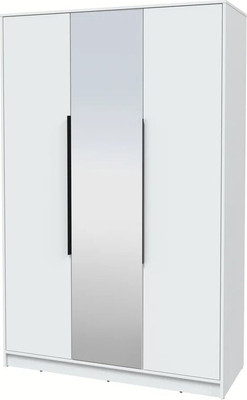 Шкаф Интерлиния Концепт КТ-Ш3з (белый платинум/белый платинум)