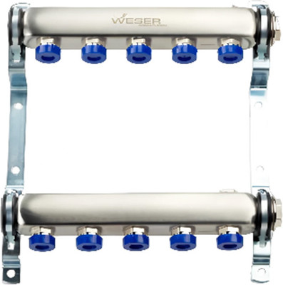 Коллектор отопления Weser 1" 11 отводов 650мм / 950019
