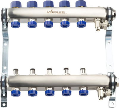 Коллектор отопления Weser 1" 4 отвода 300мм / 951012