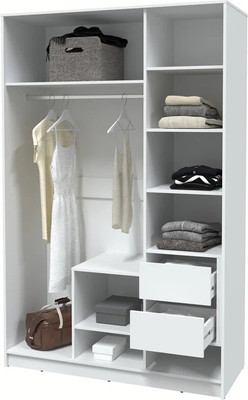 Шкаф Interline Концепт КТ-Ш3з (персидский жемчуг/белый платинум)