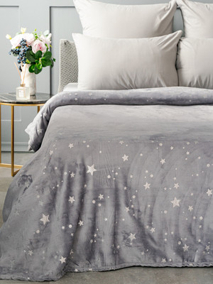 Покрывало Павлина Звезды на сером 150x200