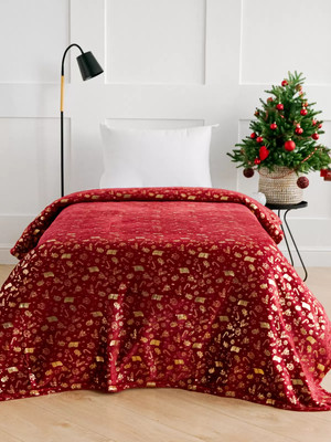 Покрывало Павлина Новый год бордо 150x200