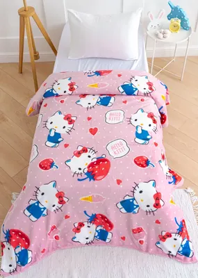 Плед Павлинка Hello Kitty Клубнички 150x200