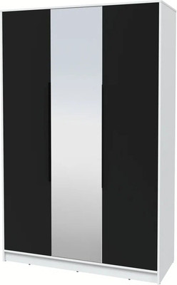 Шкаф Interline Концепт КТ-Ш3з (черный/белый платинум)