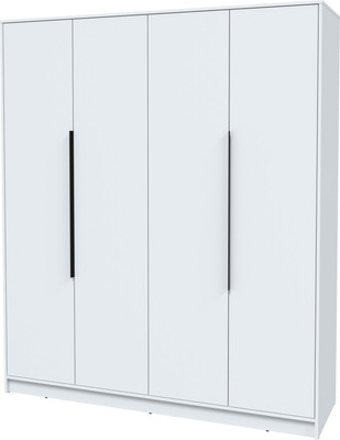 Шкаф Интерлиния Концепт КТ-Ш4 (белый платинум/белый платинум)