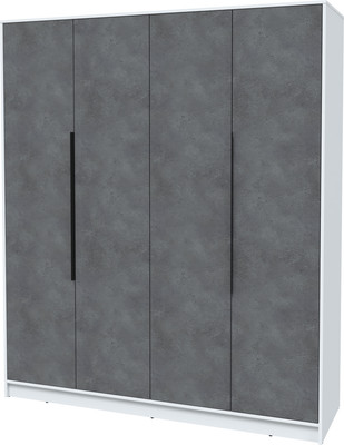 Шкаф Interline Концепт КТ-Ш4 (бетон портленд/белый платинум)