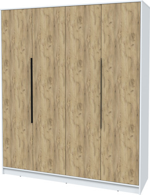 Шкаф Interline Концепт КТ-Ш4 (дуб золотой/белый платинум)