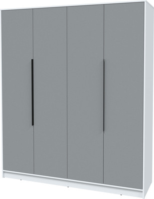 Шкаф Interline Концепт КТ-Ш4 (серебро/белый платинум)