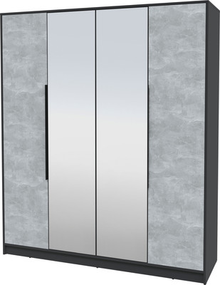 Шкаф Interline Концепт КТ-Ш4з (бетон/антрацит)