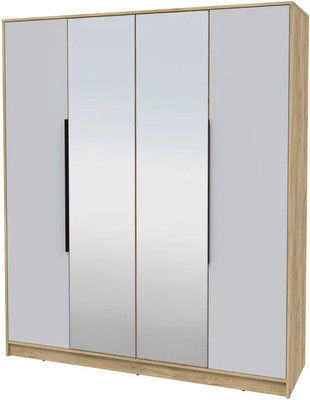 Шкаф Interline Концепт КТ-Ш4з (серый/дуб золотой)