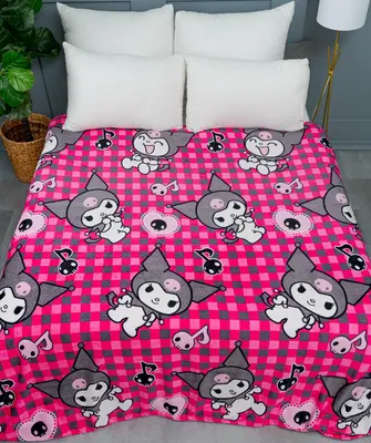 Плед Павлинка Куроми клетка 200x220