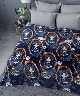 Плед Павлинка Уэнсдэй 200x220