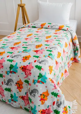 Плед Павлинка Динозаврики бэби 150x100