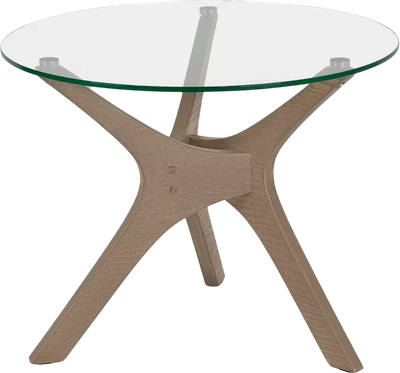 Журнальный столик Мебелик Рилле 446 (шимо/стекло прозрачное)