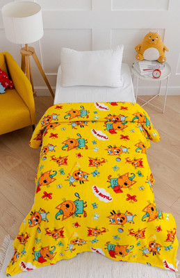 Плед Павлинка Три Кота желтый 150x200