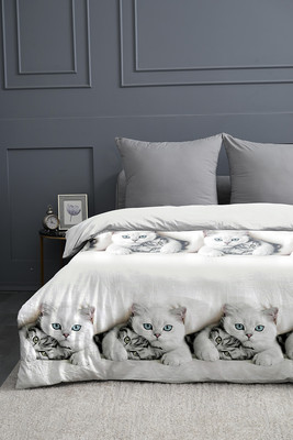 Плед PAVLine Белые котики 200x220