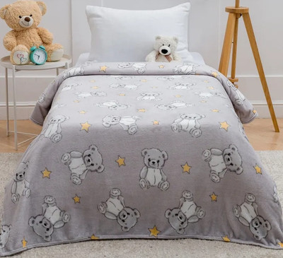 Плед Павлинка Медвежата серые 150x200