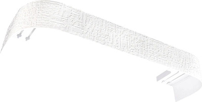 Карниз для штор LEGRAND Бруно 7см 2м 2р с поворотами / 58147077 (белый матовый)