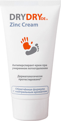 Антиперспирант-крем Dry Dry Цинк при умеренном потоотделении (50мл)