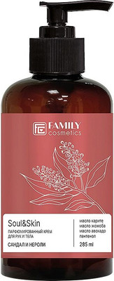 Крем для тела Family Cosmetics Soul & Skin Сандал и Нероли (285мл)