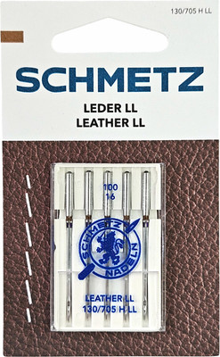 Набор игл для бытовой швейной машины Schmetz 130/705H-LL Leather NM100 (5шт)