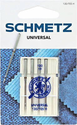 Набор игл для бытовой швейной машины Schmetz 130/705H Universal NM120 (5шт)
