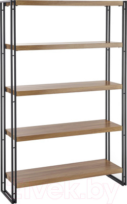 Стеллаж Halmar Bolivar REG-2 (дуб золотой/черный)