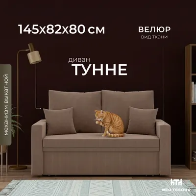 Диван Mio Tesoro Тунне SB2 (Linea Media 36 brown)