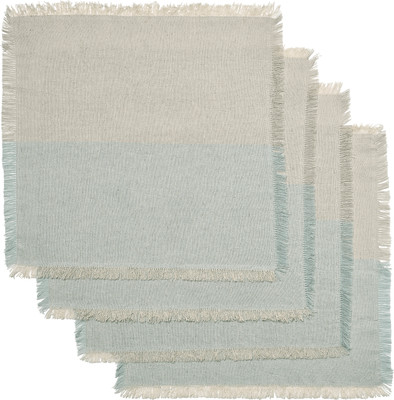 Сервировочная салфетка Ikea Ниссога 35x35 см 805.550.34 (бежевый/голубой, 4 шт)