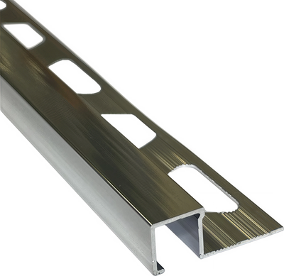 Уголок под плитку Profiling Алюминиевый ПО-П12х12 (2.7м, серебристый глянец)